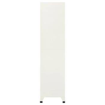 Schließfachschrank Grau und Blau 90x45x180 cm Stahl
