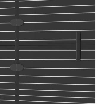 Faltbare Duschkabine ESG 80x140 cm Schwarz