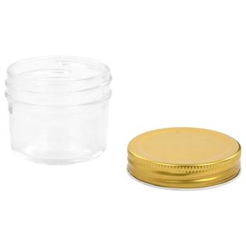 Marmeladengläser mit goldenen Deckeln 24 Stk. 110 ml
