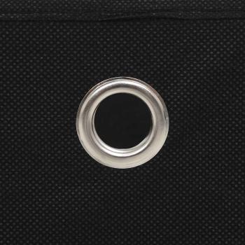 Aufbewahrungsboxen 4 Stk. Vliesstoff 28x28x28 cm Schwarz