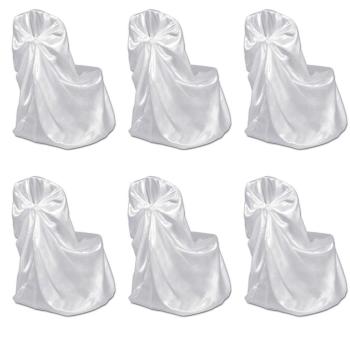 ARDEBO.de - 6 x Stuhlhusse für Hochzeit Bankett weiß