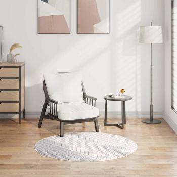 ARDEBO.de - Teppich Waschbar Schwarz und Weiß ?120 cm