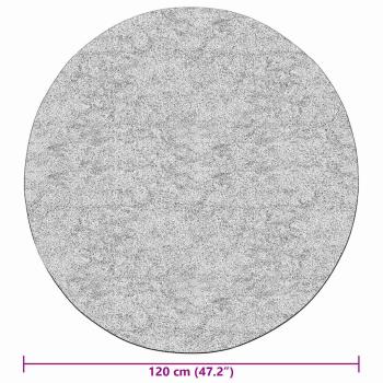 Teppich Waschbar Schwarz und Weiß ?120 cm