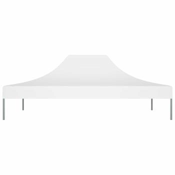 Partyzelt-Dach 4,5x3 m Weiß 270 g/m²