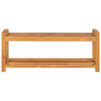 Sitzbank 120 cm Massivholz Teak