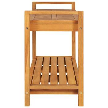 Sitzbank 120 cm Massivholz Teak