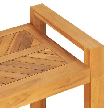Sitzbank 120 cm Massivholz Teak
