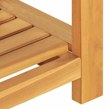 Sitzbank 120 cm Massivholz Teak