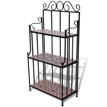 ARDEBO.de - Pflanzenständer Mosaik Terracotta