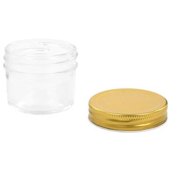 Marmeladengläser mit goldenem Deckel 96 Stk. 110 ml