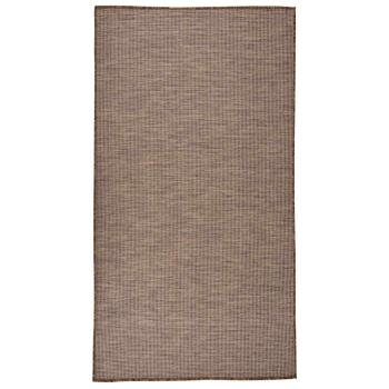 ARDEBO.de - Outdoor-Teppich Flachgewebe 80x150 cm Braun