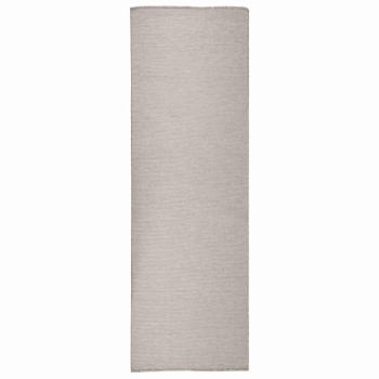 ARDEBO.de - Outdoor-Teppich Flachgewebe 80x250 cm Hellgrau