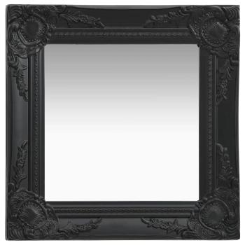 ARDEBO.de - Wandspiegel im Barock-Stil 40x40 cm Schwarz