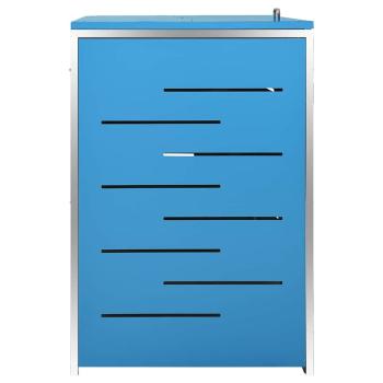 Mülltonnenbox für 3 Tonnen 207x77,5x115 cm Edelstahl