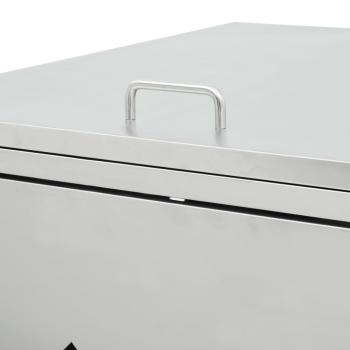 Mülltonnenbox für 3 Tonnen 240 L Edelstahl