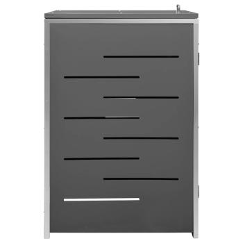 Mülltonnenbox für 1 Tonne 69x77,5x115 cm Edelstahl