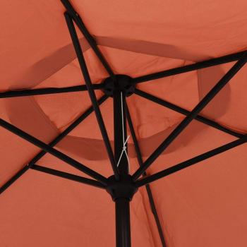 Sonnenschirm Terrakotta 200 x 224 cm Aluminium