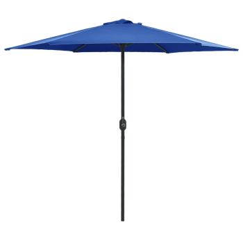 ARDEBO.de - Sonnenschirm mit Aluminium-Mast 270x246 cm Azurblau