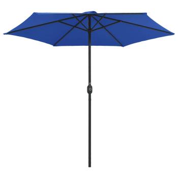 Sonnenschirm mit Aluminium-Mast 270x246 cm Azurblau