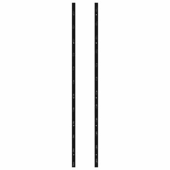Wand-Weinregale für 12 Flaschen 2 Stk. Schwarz Eisen