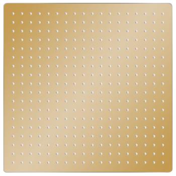 Regenbrause Edelstahl 50x50 cm Quadrat Golden