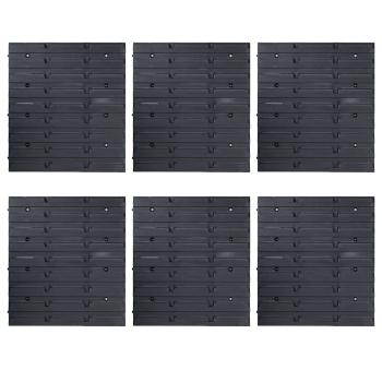 96-tlg. Behälter-Set für Kleinteile mit Wandplatten Rot Schwarz