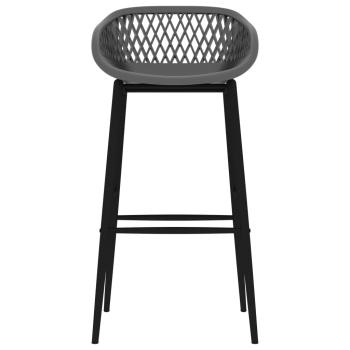 Barhocker 2 Stk. Grau