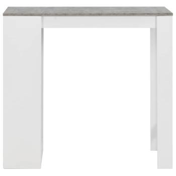 Bartisch mit Regal Weiß 110x50x103 cm