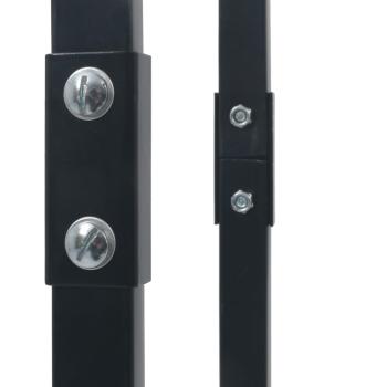 Brennholzregal Schwarz 80×25×150 cm Stahl