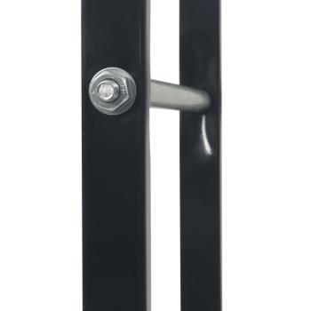 Brennholzregal Schwarz 80×25×150 cm Stahl