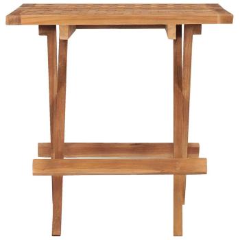 Klappbarer Gartentisch 50x50x50 cm Teak Massivholz