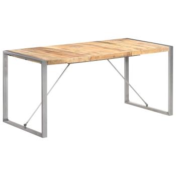 ARDEBO.de - Esstisch 160x80x75 cm Raues Mango-Massivholz