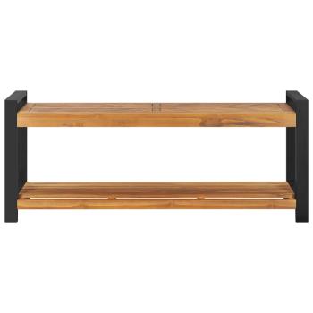 Sitzbank 120 cm Massivholz Teak