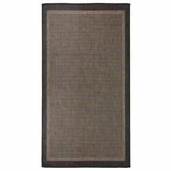 ARDEBO.de - Outdoor-Teppich Flachgewebe 80x150 cm Dunkelbraun