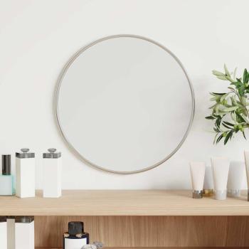 ARDEBO.de - Wandspiegel Silbern Ø 30 cm Rund