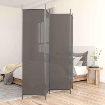 ARDEBO.de - 4-tlg. Paravent Anthrazit 200x220 cm Stoff