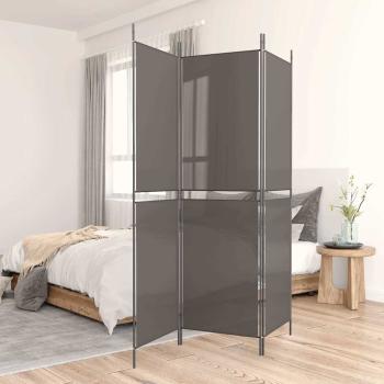 ARDEBO.de - 3-tlg. Paravent Anthrazit 150x200 cm Stoff