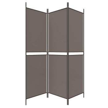 3-tlg. Paravent Anthrazit 150x200 cm Stoff