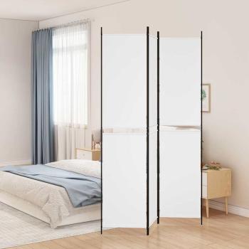 ARDEBO.de - 3-tlg. Paravent Weiß 150x220 cm Stoff