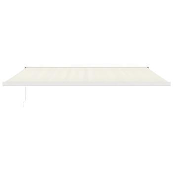 Markise Einziehbar Creme 5x3 m Stoff und Aluminium