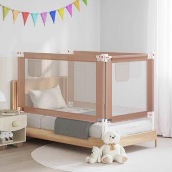ARDEBO.de - Kleinkind-Bettschutzgitter Taupe 140x25 cm Stoff