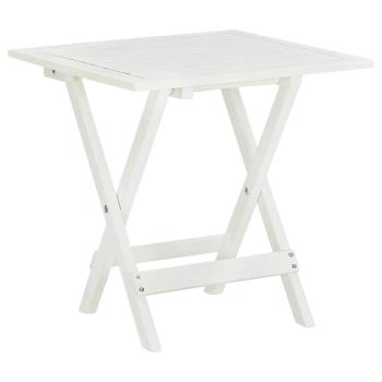 ARDEBO.de - Bistrotisch Weiß 46x46x47 cm Massivholz Akazie