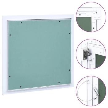 ARDEBO.de - Revisionsklappe mit Aluminium-Rahmen und GK-Einlage 400x400 mm
