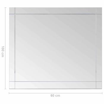 Wandspiegel 100x60 cm Glas