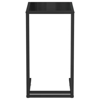 Computer-Beistelltisch Schwarz 50x35x65 cm Hartglas