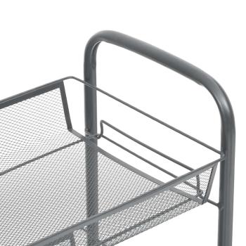 K?chenwagen 5 Etagen Grau 46x26x105 cm Eisen
