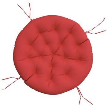 Kissen Rund Rot Ø 100x11 cm Oxford-Gewebe