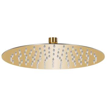 ARDEBO.de - Regenbrause Edelstahl 25 cm Rund Golden