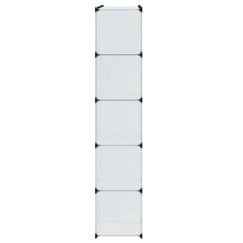 Modularer Schrank mit 14 Fächern Weiß 37x146x180,5 cm