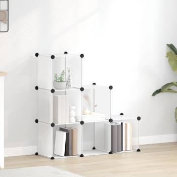 ARDEBO.de - Regalsystem mit 6 Würfeln Transparent PP